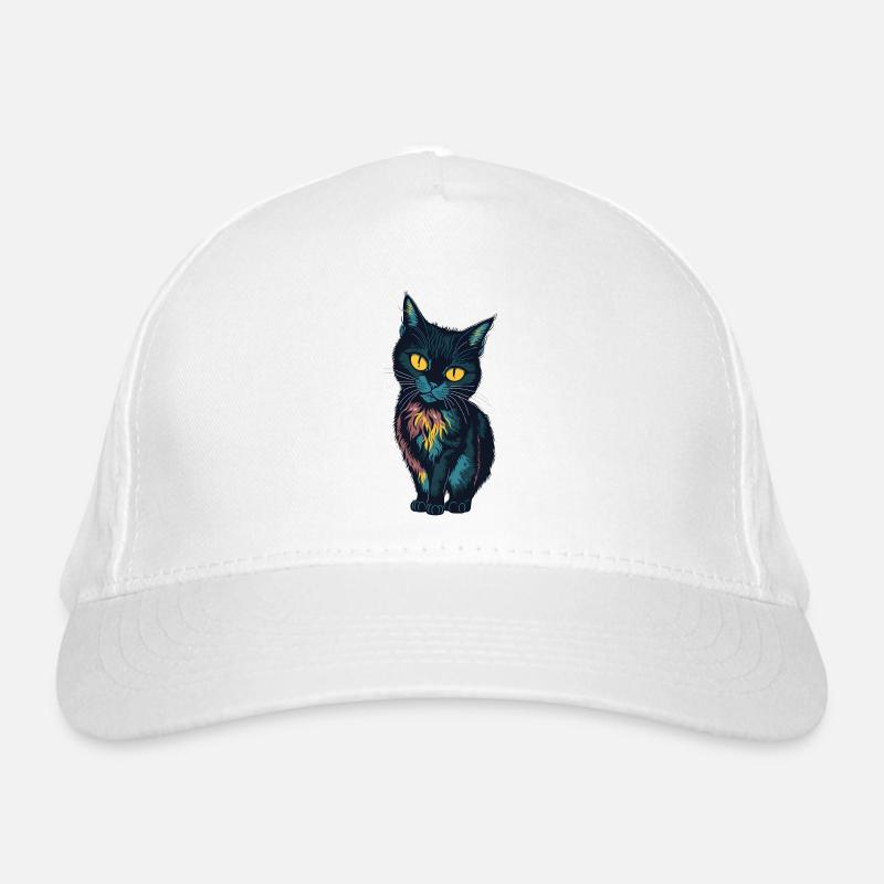 Petit chat noir Casquette classique bio