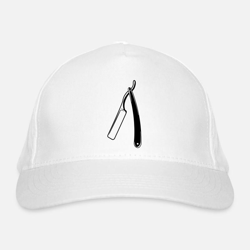 Razor transparent shadow image Organic Baseball Cap