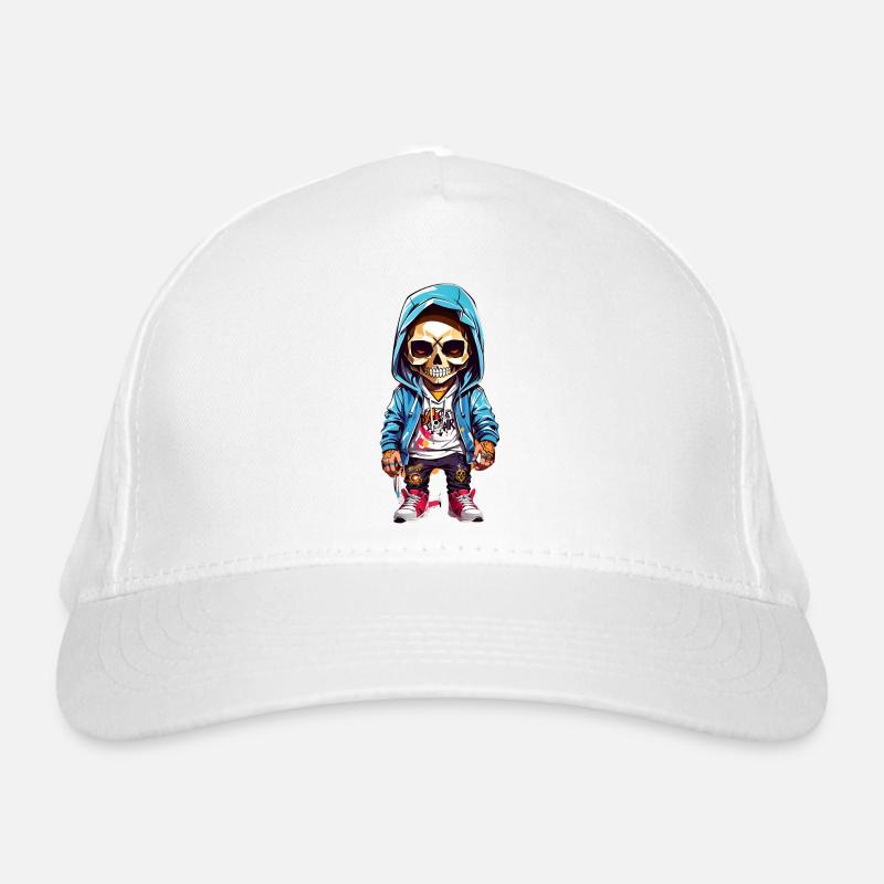 colorful skeleton Organic Baseball Cap