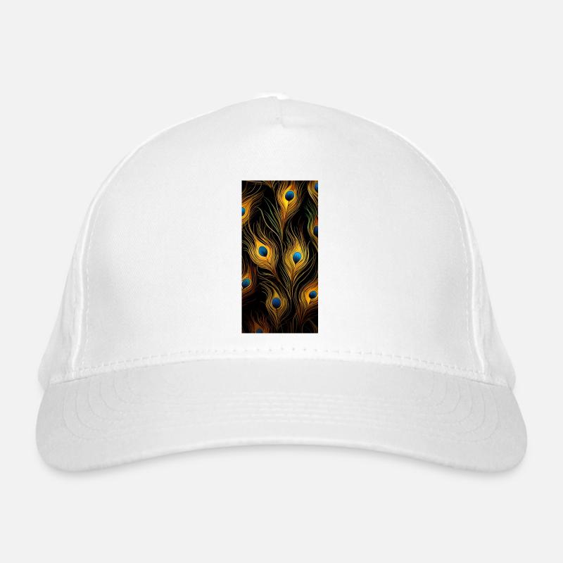 Plumes de paon Casquette classique bio