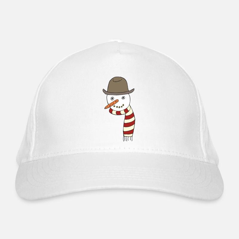 snowman Organic Baseball Cap