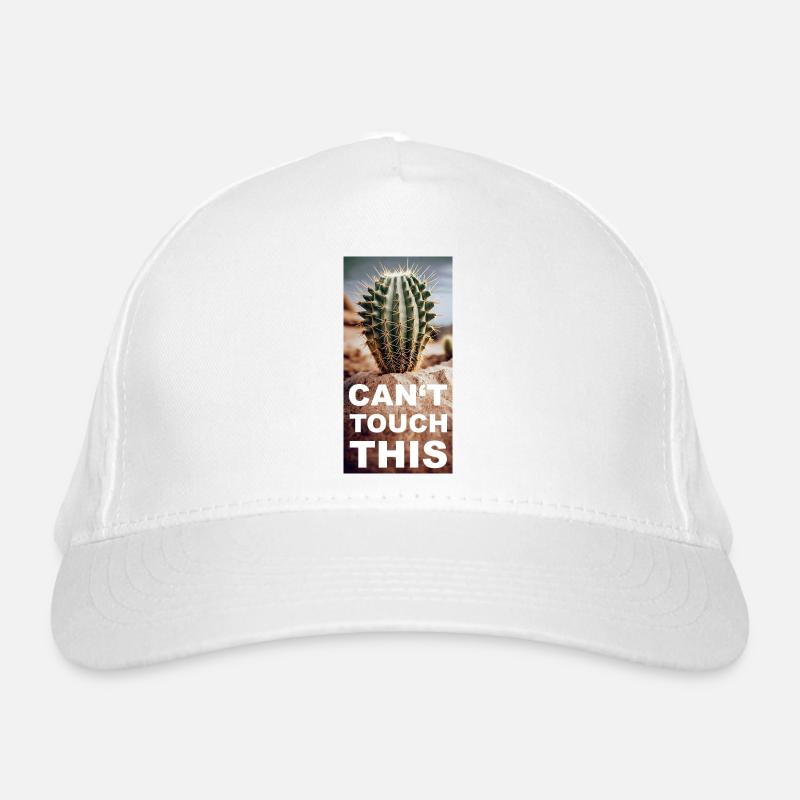 Je ne peux pas toucher ce cactus dans un jeu de mots sur le désert de sable Casquette classique bio