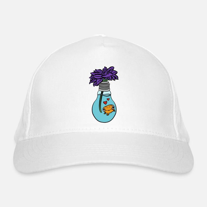 Flower Fish Organic Baseball Cap