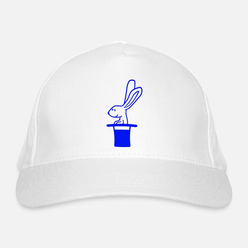 Lapin Chapeau Haut de forme Sorcier Lapin Sorcier Mignon Casquette classique bio