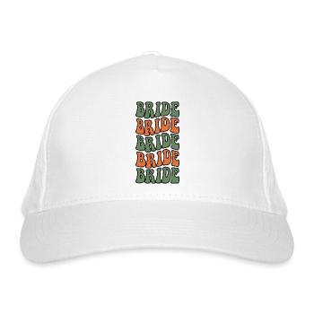 BRIDE - enterrement de vie de jeune fille vert - Orange - Casquette classique bio - blanc - Devant