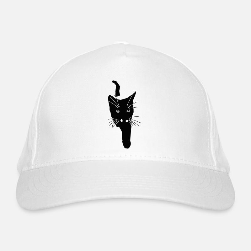 Nemo, schwarze Katz auf der jagt Bio-Baseballkappe