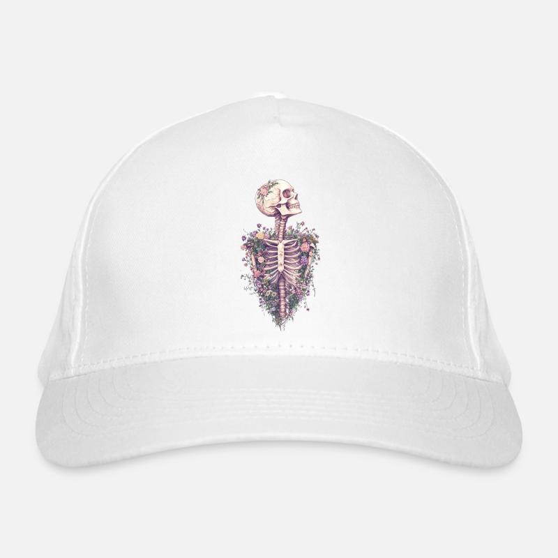Floral Ribcage Bio-Baseballkappe