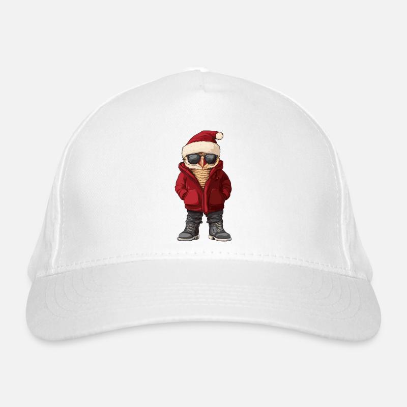Owl Christmas Winter Organic Baseball Cap
