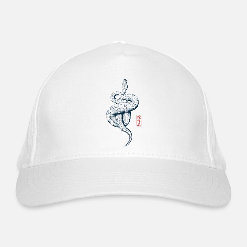Python avec tampon kanji Casquette classique bio