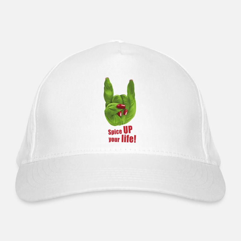 Spice UP your life - Basil - Rock 'n' Roll Organic Baseball Cap