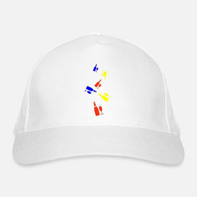 Rotwein Symbol Bio-Baseballkappe