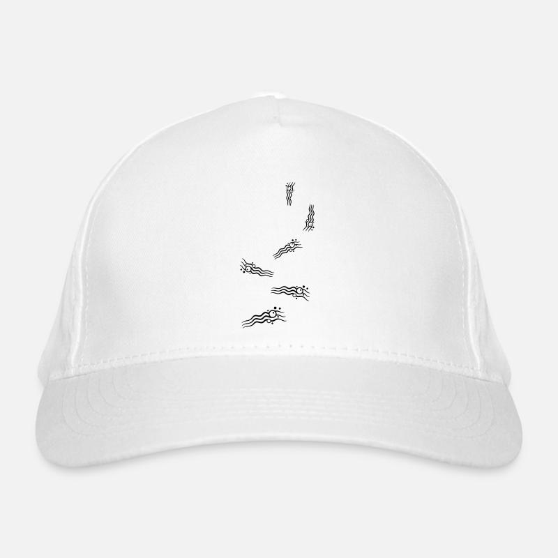 Welle icon symbol Bio-Baseballkappe