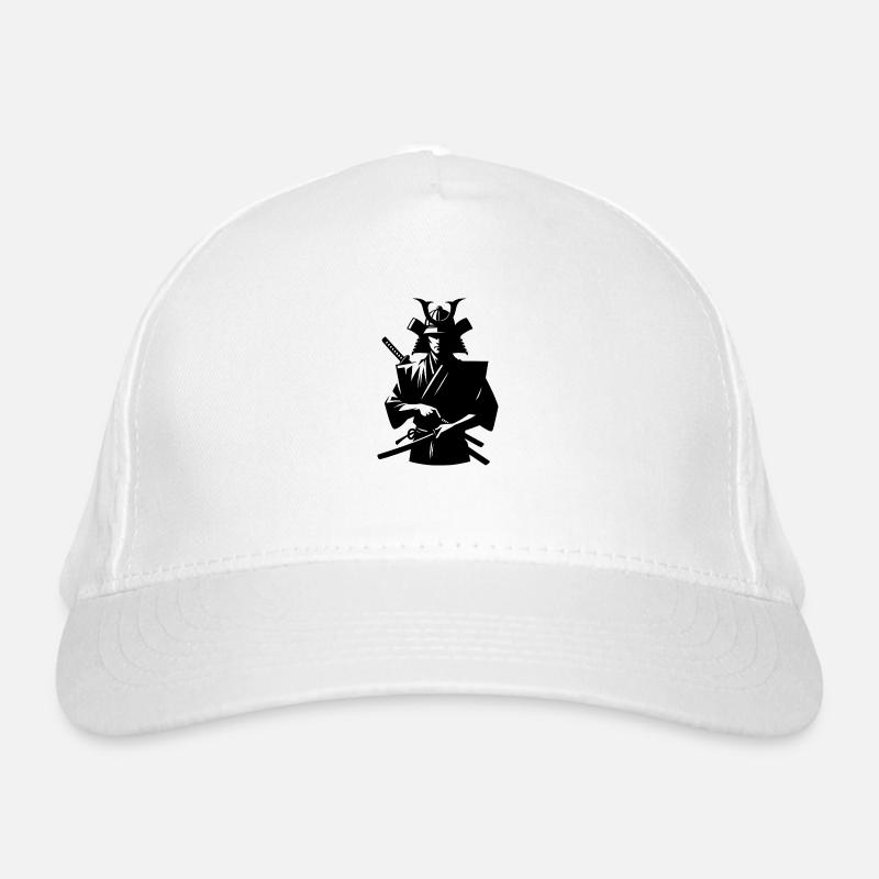 Japanischer Samurai mit Schwert Bio-Baseballkappe