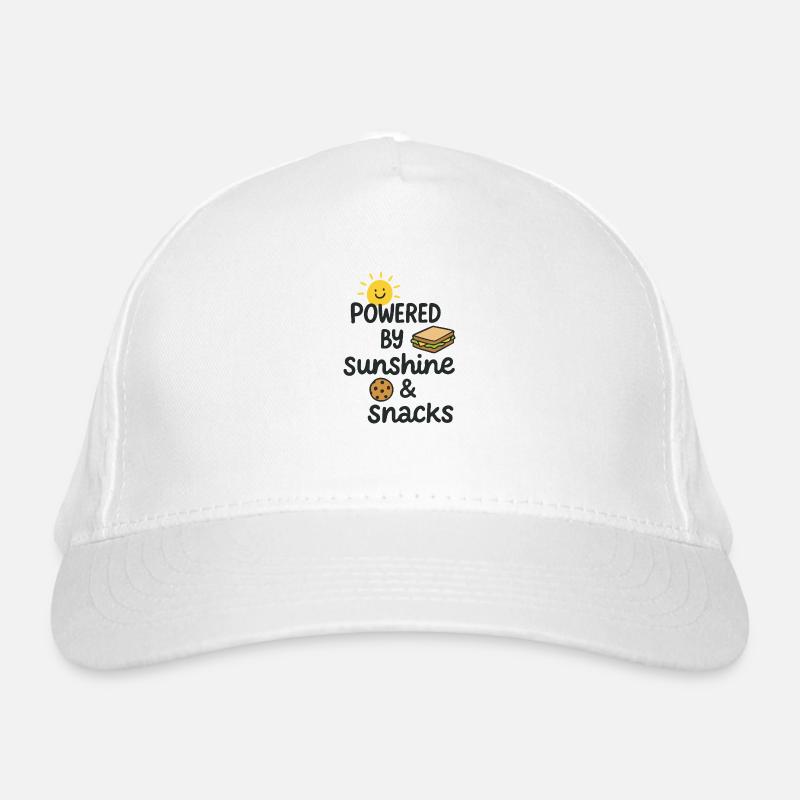 Powered by Sunshine&Snacks. Fun food design. Organic Baseball Cap
