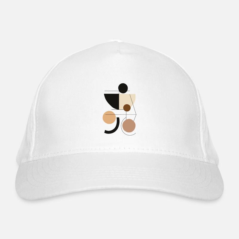 Harmonie géométrique dans les tons de terre Casquette classique bio
