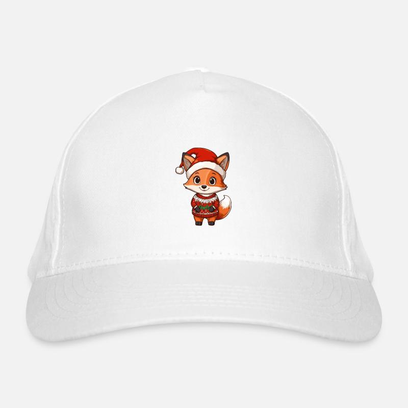 Fuchs Weihnachten Comic Bio-Baseballkappe