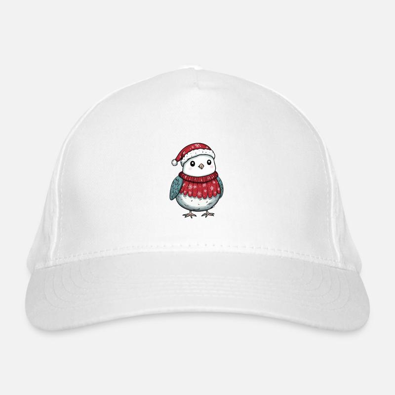 Taube Vogel Weihnachten Comic Bio-Baseballkappe