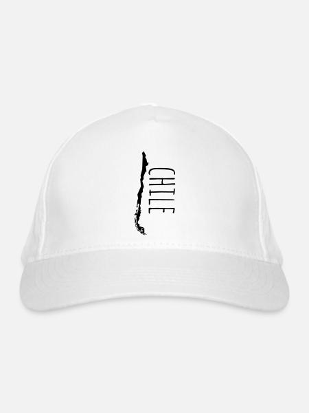Chile - Bio-Baseballkappe - Weiß - Vorne