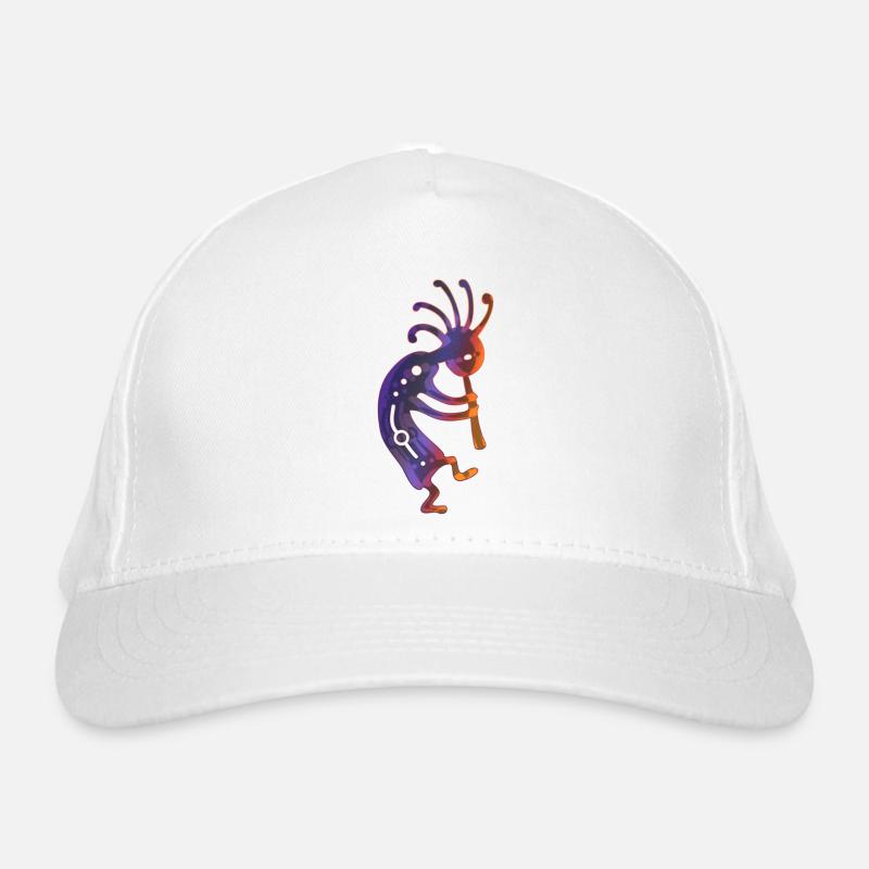 Native American flute player Kokopelli Organic Baseball Cap