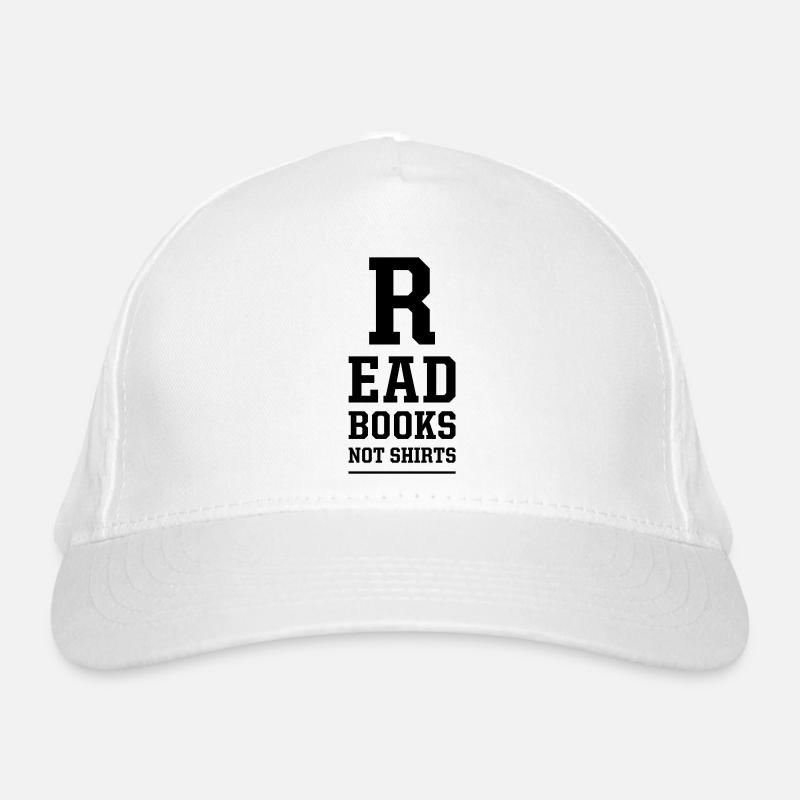read books not shirts Casquette classique bio