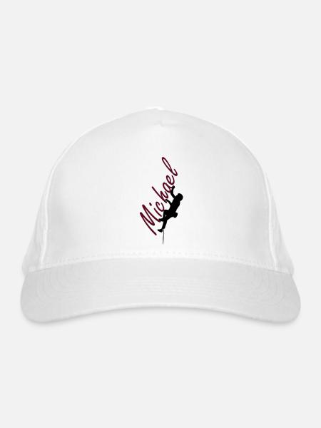Klettern - Michael - Bio-Baseballkappe - Weiß - Vorne