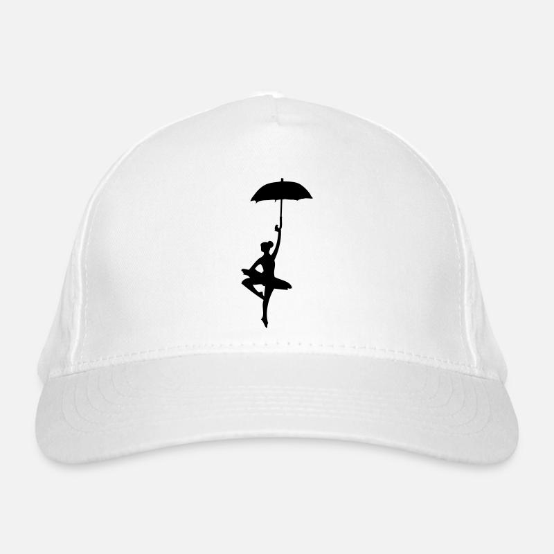 ballerina_dancer mit Regenschirm Bio-Baseballkappe