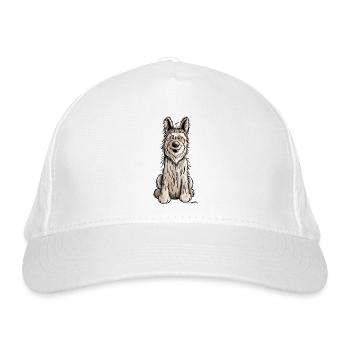 Berger Picard - Hund - Dog -,Comic - Bio-Baseballkappe - Weiß - Vorne