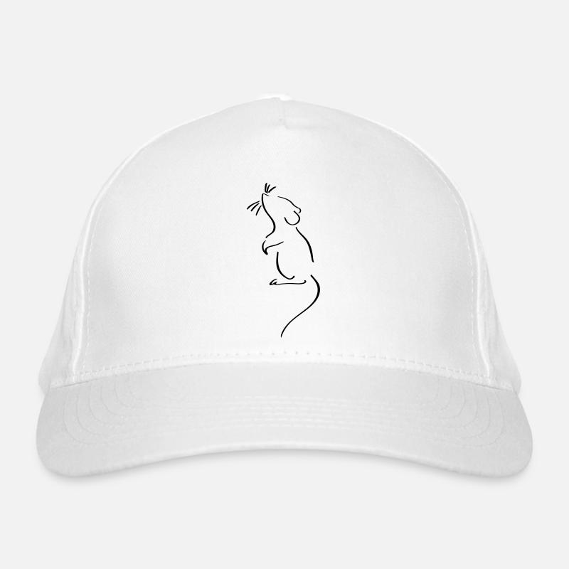 Mouse Line Art - Minimaliste Casquette classique bio