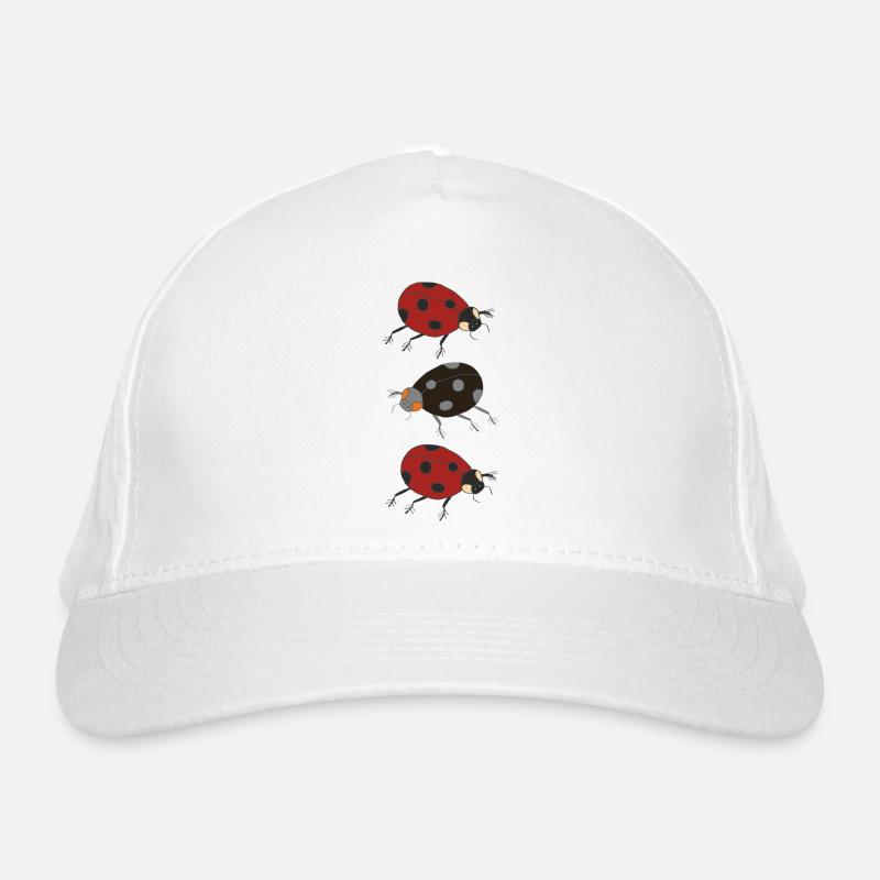 ladybug trio Organic Baseball Cap