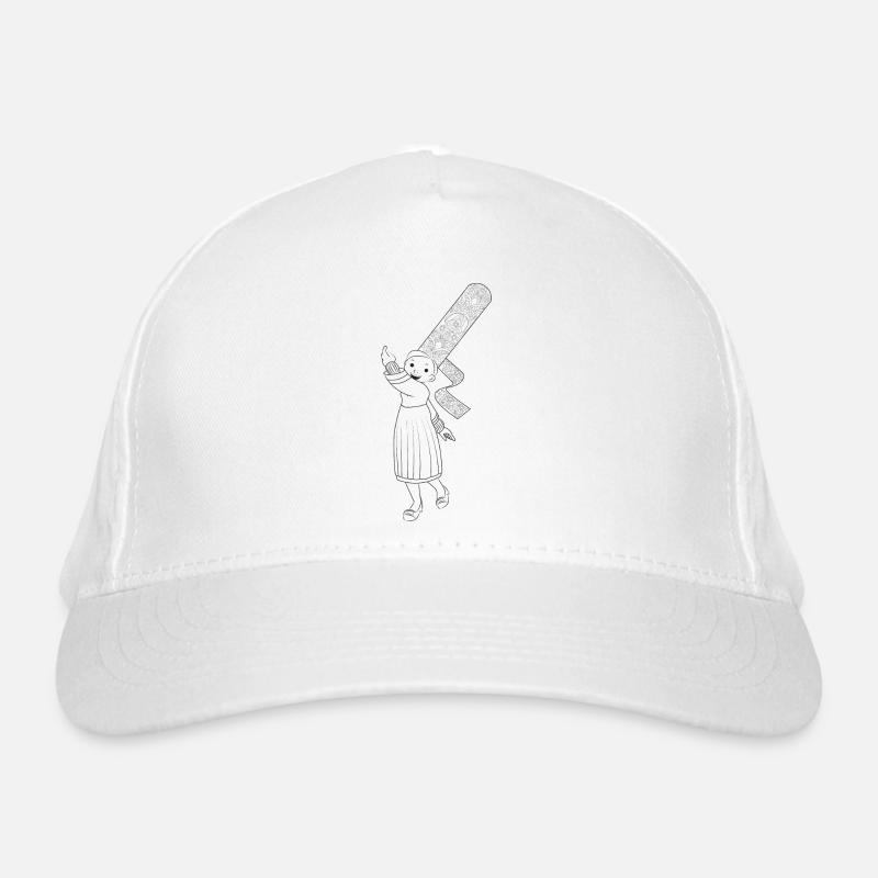 Bigouden | - Bio-Baseballkappe - Weiß