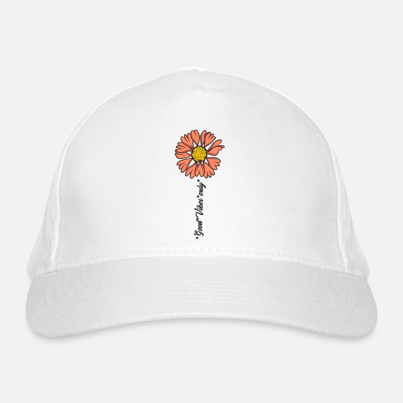 Flower Good Vibes Bio-Baseballkappe