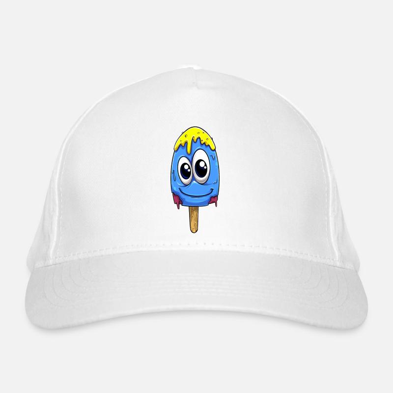 Eiscreme blau Bio-Baseballkappe