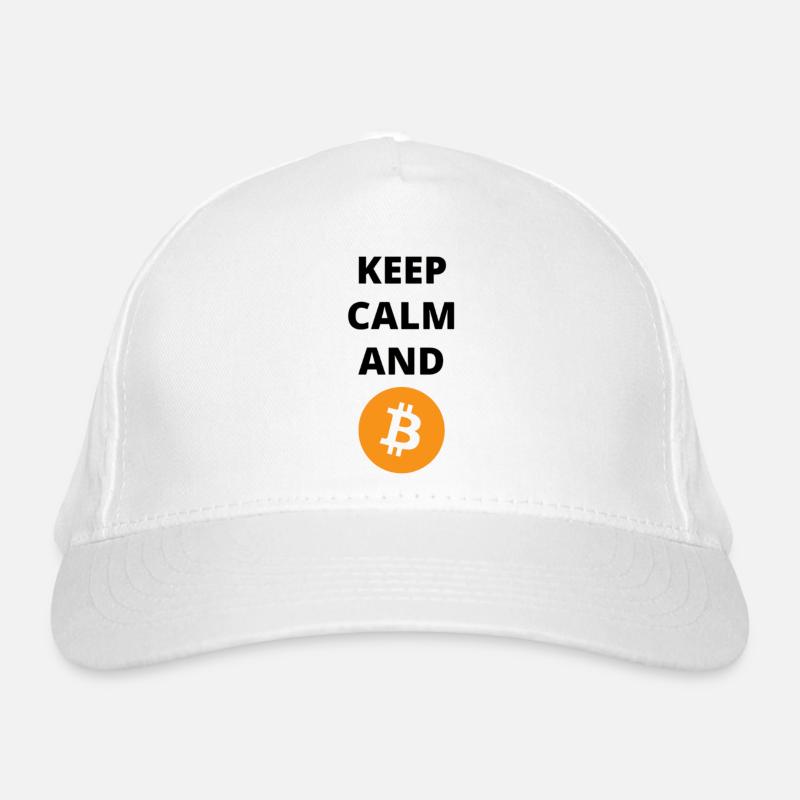 Restez calme et Bitcoin Casquette classique bio