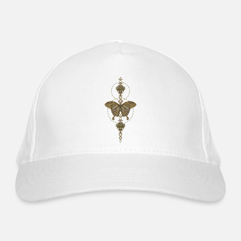 Die Eleganz des Schmetterlings. Bio-Baseballkappe