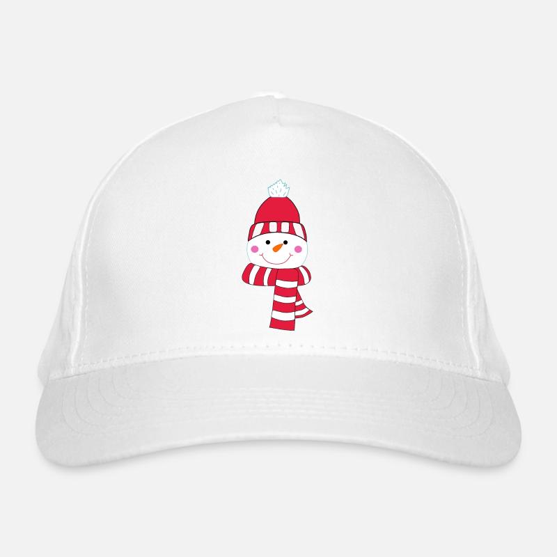 Snowman Organic Baseball Cap