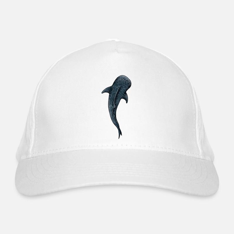 Aquarelle Requin Baleine Casquette classique bio