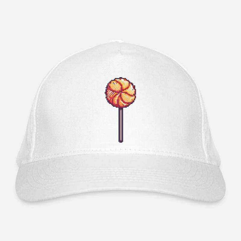 Pixel lollipops on a stick Organic Baseball Cap
