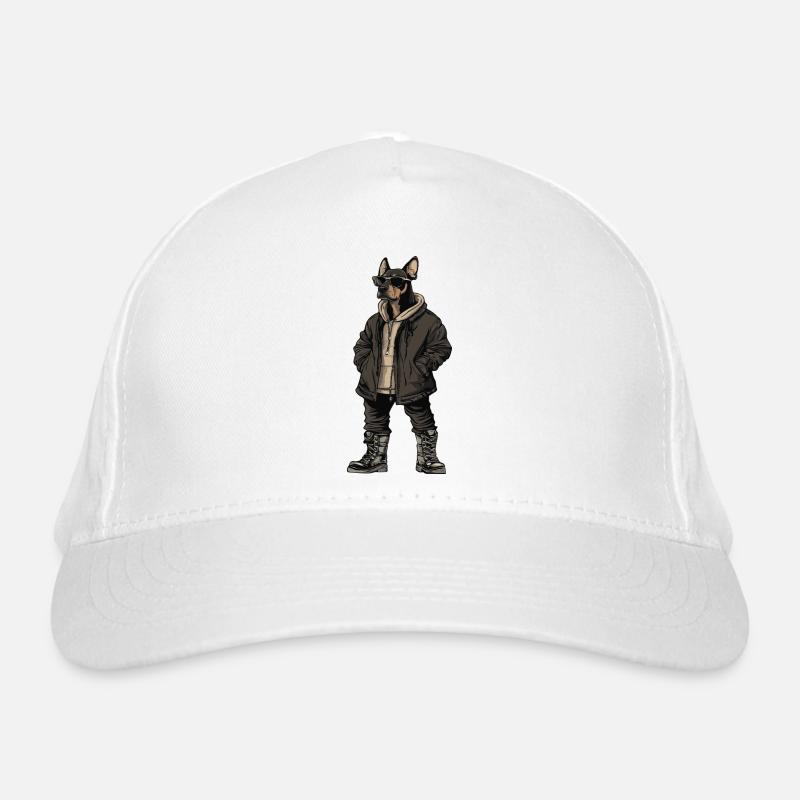 Dobermann Hund Cool Winter Bio-Baseballkappe