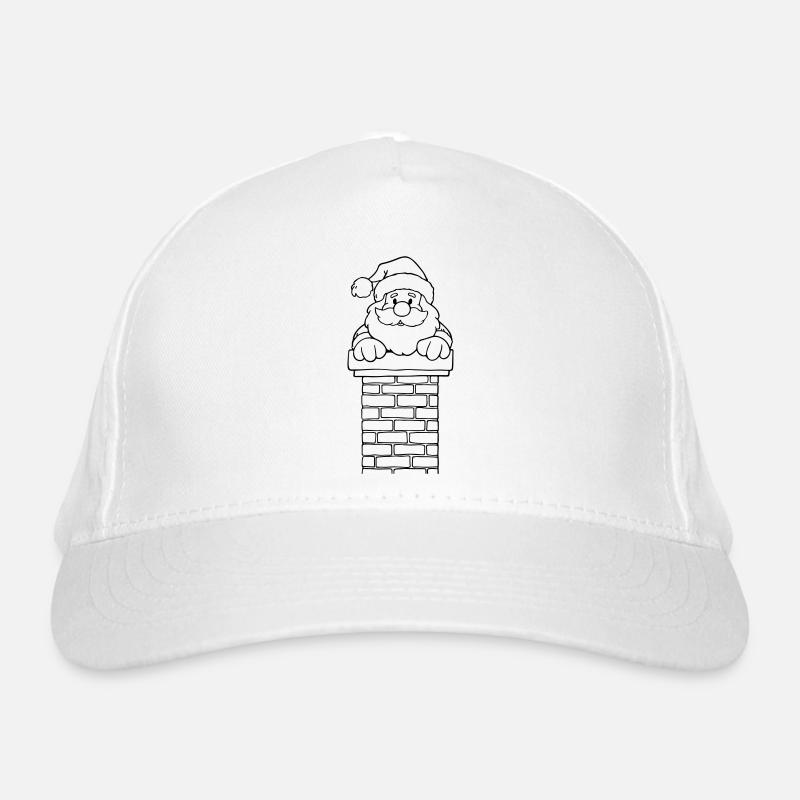 Santa Claus Chimney Funny Organic Baseball Cap