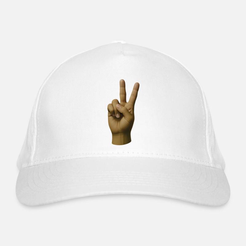 PEACE HAND #1 - peace & love Casquette classique bio