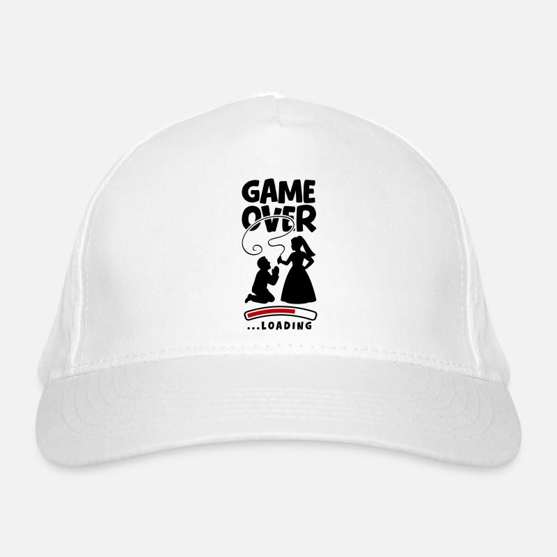 Game Over Wedding Couple Organic Baseball Cap