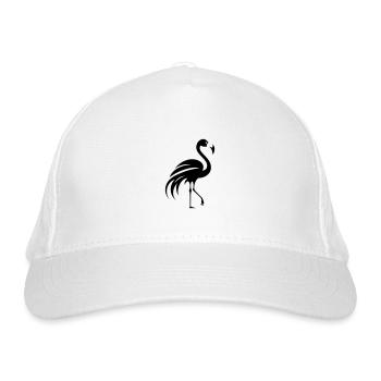 Flamingo - Bio-Baseballkappe - Weiß - Vorne