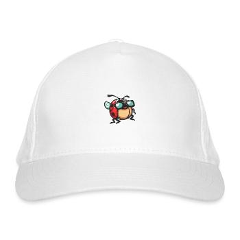 Marienkäfer Tier - Bio-Baseballkappe - Weiß - Vorne