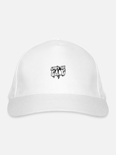 Après-ski course - Organic Baseball Cap - white - Front