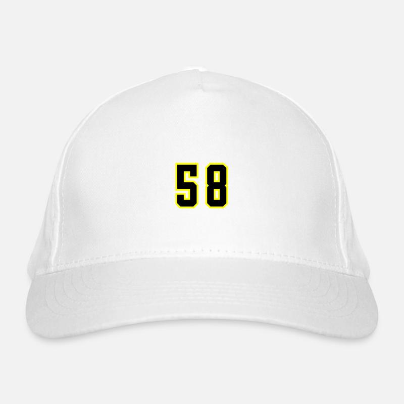 58 Number Jersey Organic Baseball Cap
