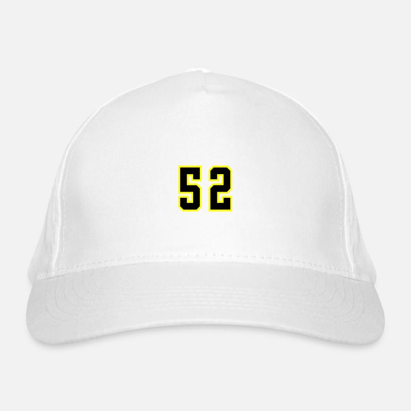 52 Zahl Trikot Bio-Baseballkappe