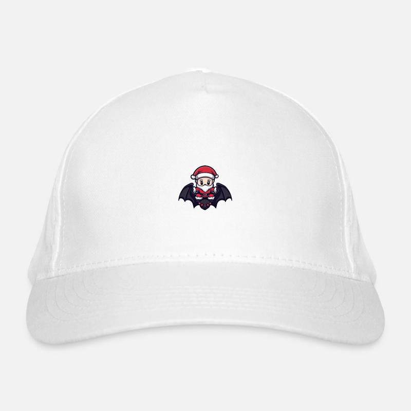 Fledermaus Weihnachtsmann Bio-Baseballkappe