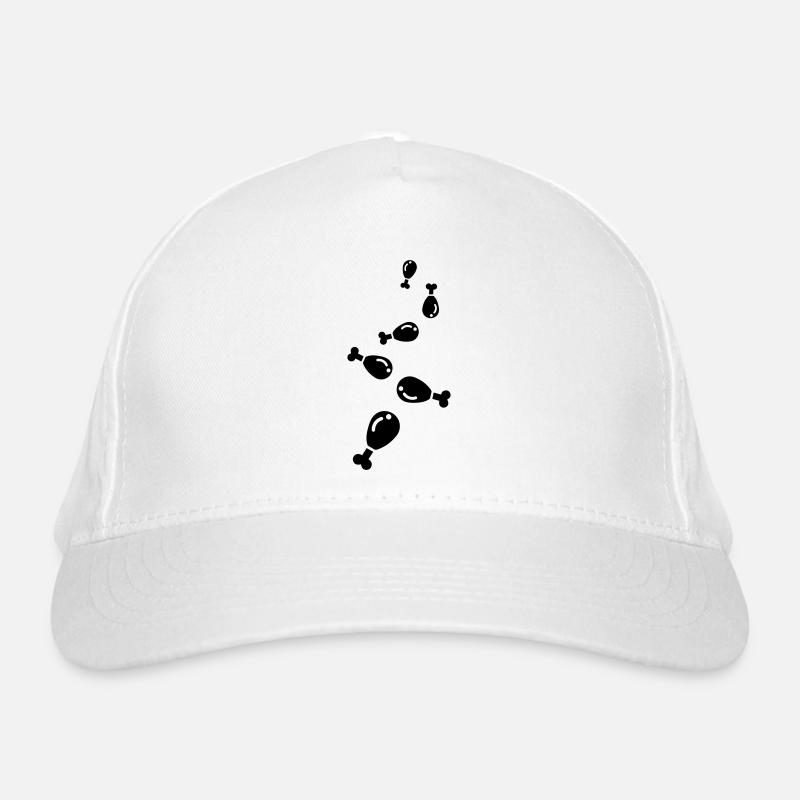 Chicken icon symbol Organic Baseball Cap