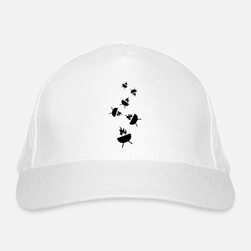 Grill Icon Symbol Organic Baseball Cap