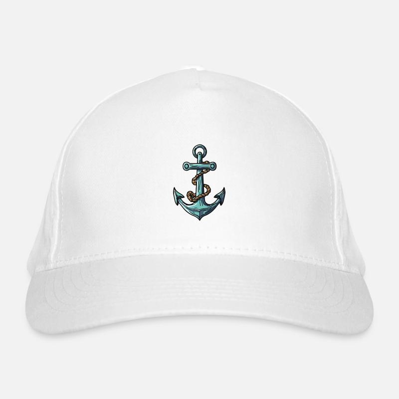 Anchor Symbol Harbour Organic Baseball Cap